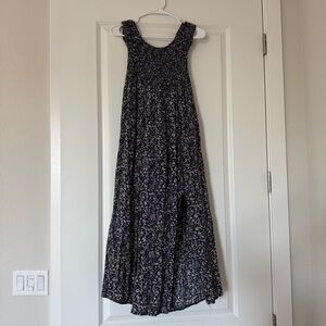 Oohlaluxe | Floral Black Midi Dress